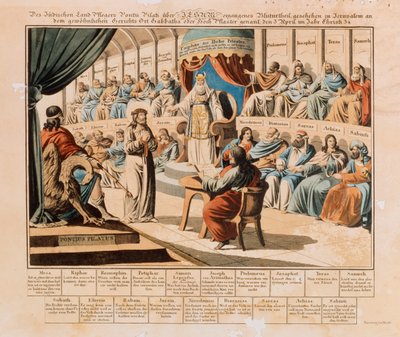 Christ Before Pilate by German School