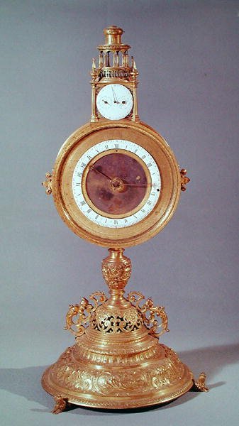Clock in the form of a monstrance belonging to the Cardinal de Granvelle, Augsburg, 1564 by German School