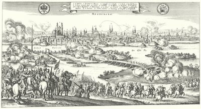 Count Tilly Laying Siege to Magdeburg by German School