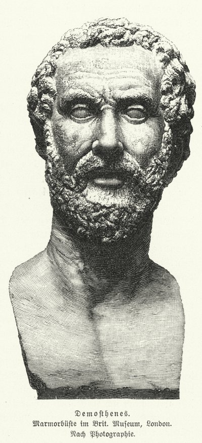 Demosthenes, Ancient Greek statesman and orator by German School