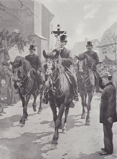 Easter Customs, Saxony by German School