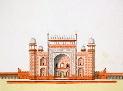 Entrance to the Taj Mahal by German School