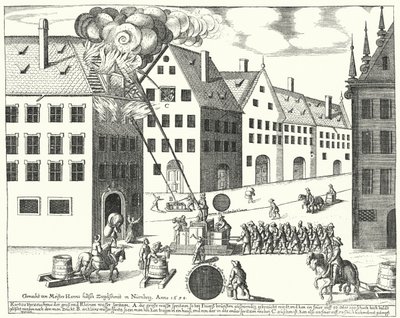 Firefighters in Nuremberg by German School