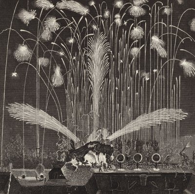 Firework display by German School
