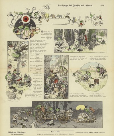 Frogs and Mice Go Hunting by German School