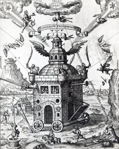 Frontispiece of Collegium Fama Fraternitatis by Theophilus Schweighardt, 1618 by German School