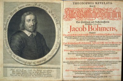 Frontispiece to Theosophia Revelata by Jacob Boehme, 1715 by German School