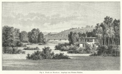 Garden Design: Muskau Park, Germany, Laid Out by Prince Hermann von Pueckler-Muskau by German School
