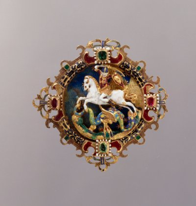 Hat Agrafe featuring St. George by German School