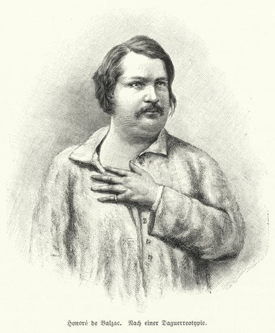 Honore de Balzac, French novelist and playwright by German School