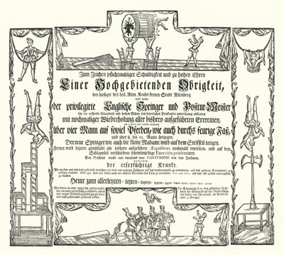 Invitation to a Public Spectacle in Nuremberg by German School