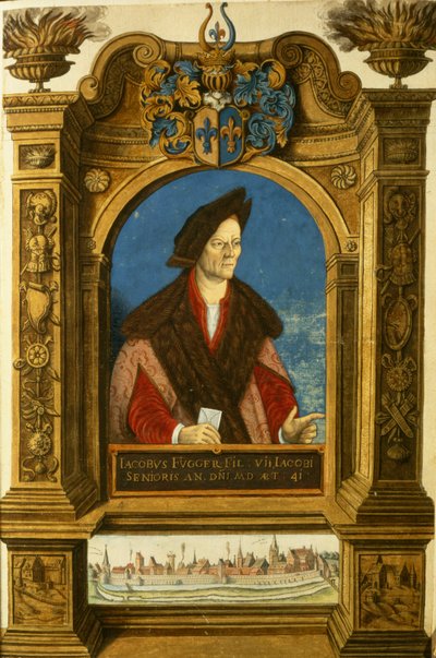 Jakob Fugger, from Geheim Ehrenbuch des Fuggerschen Geschlechts by German School