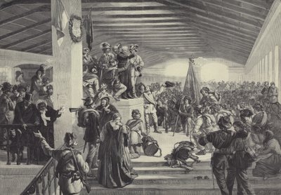 Joachim Haspinger Blessing Tyrolean Students Preparing to Depart to Defend Their Homeland by German School