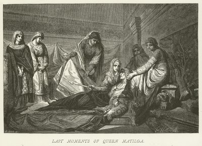Last Moments of Queen Matilda by German School