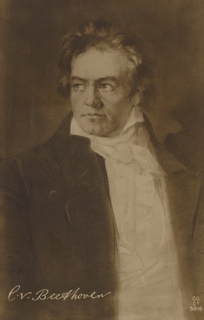 Ludwig van Beethoven by German School