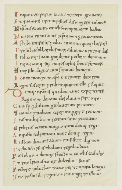 Manuscript by Hrotswitha of Gandersheim Describing the Escape of Queen Adelheid by German School