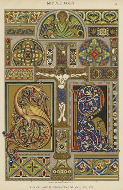 Middle Ages, Enamel and Illumination of Manuscripts by German School