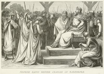 Moorish Emirs Before Charles in Paderborn by German School