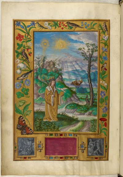 Crowned figure with sceptre and ball, Third Parable, from 