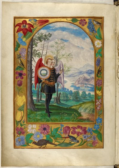 Two-headed winged figure, the Fifth Parable, from 