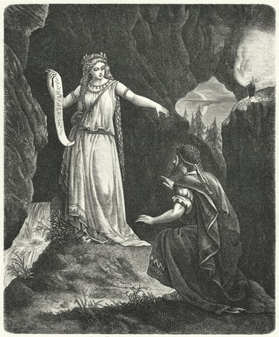 Numa Pompilius with the Nymph Egeria by German School