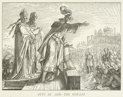 Otto III and the Romans by German School