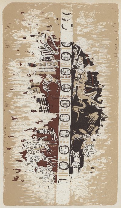 Page from the Paris Codex Depicting Mayan Astrology by German School