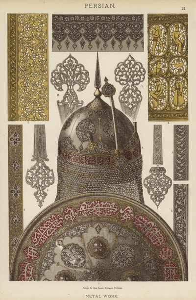 Persian, Metal Work by German School
