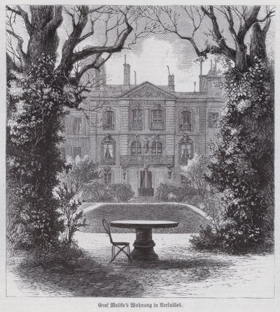 Residence of Field Marshal Helmuth von Moltke, victorious commander of the Prussian armies in the Franco-Prussian War, Versailles, France by German School