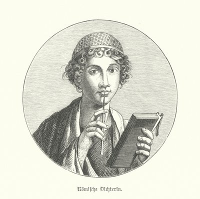 Roman Poetess by German School