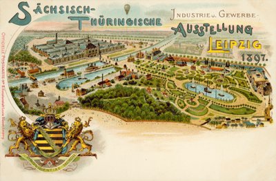 Saxony and Thuringian Trade and Industry exhibition in Leipzig, Germany by German School