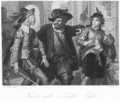 Scene from Twelfth Night by German School