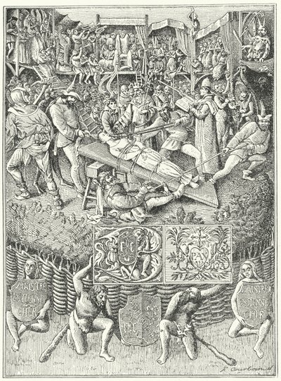 Scene from a Medieval Mystery Play by German School