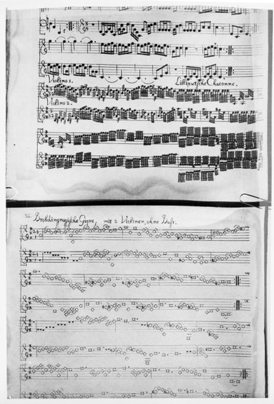 Score for Telemann