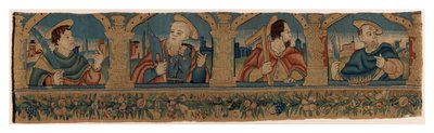 Tapestry Strip Depicting the Four Apostles by German School