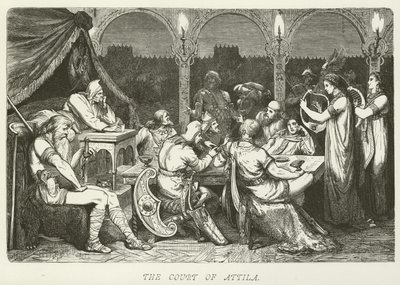 The Court of Attila by German School