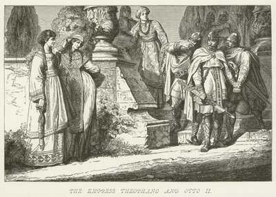 The Empress Theophano and Otto II by German School