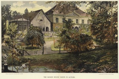 The Manor House Varzin in autumn by German School