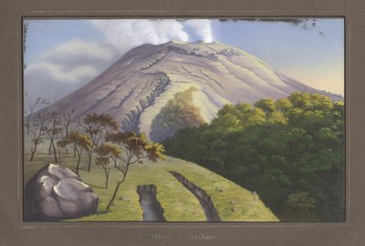 The Southside of Summit of Merapi as Seen from a Height of 5231 Feet, September 1836, Pl.VII, from Topographischer und Naturwissenschaftlicher Atlas zur Reise durch Java, by Dr. Fr. Junghuhn, Magdeburg by German School