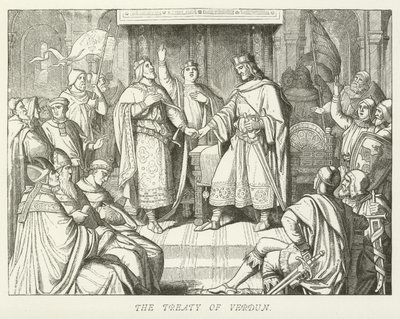 The Treaty of Verdun by German School