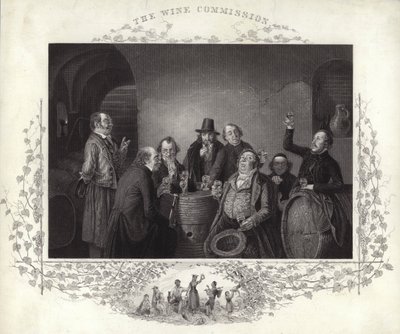The Wine Commission (engraving) by German School