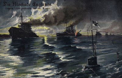 The Blockade of England, World War I by German School