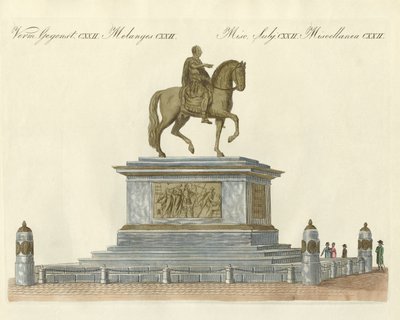 The statue of Joseph II in front of the Emperor