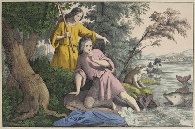 Tobias and the Archangel Raphael, illustration from L