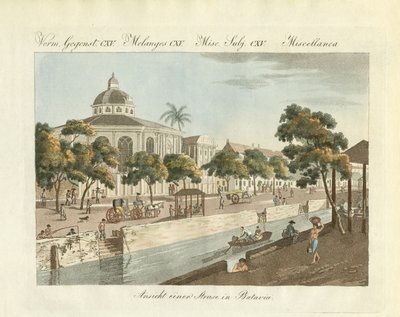 View from a part of the town of Batavia by German School