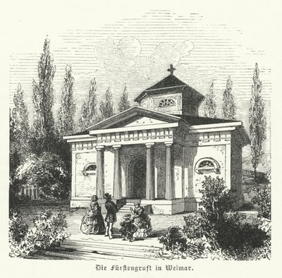 Weimarer Fuerstengruft, Burial Chapel of the Dukes of Saxe-Weimar-Eisenach and Site of the Tombs of German Authors Johann Wolfgang Goethe and Friedrich Schiller by German School