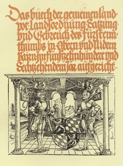 Woodcut from the Bairish Landplot by German School