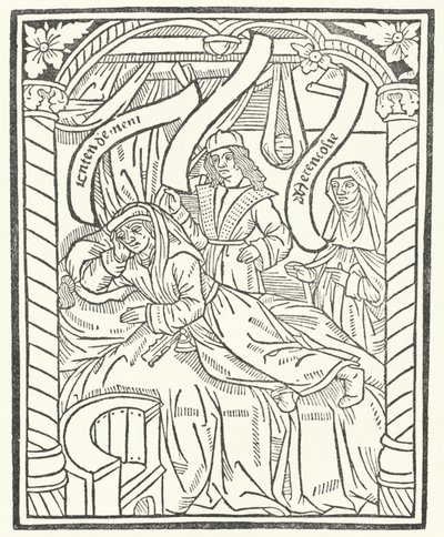 Woodcut from the First Edition of works by Alain Chartier by German School