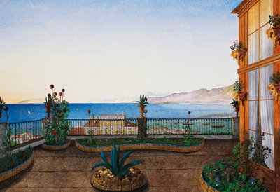 Terrace on First Floor of Villa Lazzarovic by Germano Prosdocimi