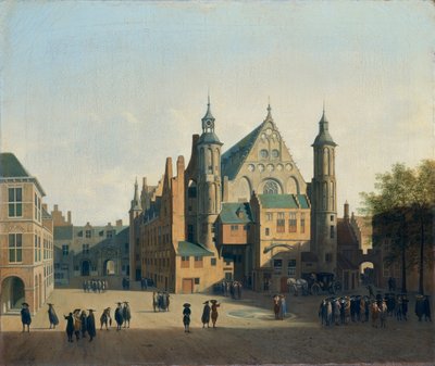 View of the Binnenhof in The Hague by Gerrit Adriaenszoon Berckheyde